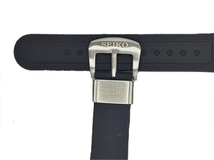 Seiko Silikon Siyah Saat Kordonu - Görsel 2