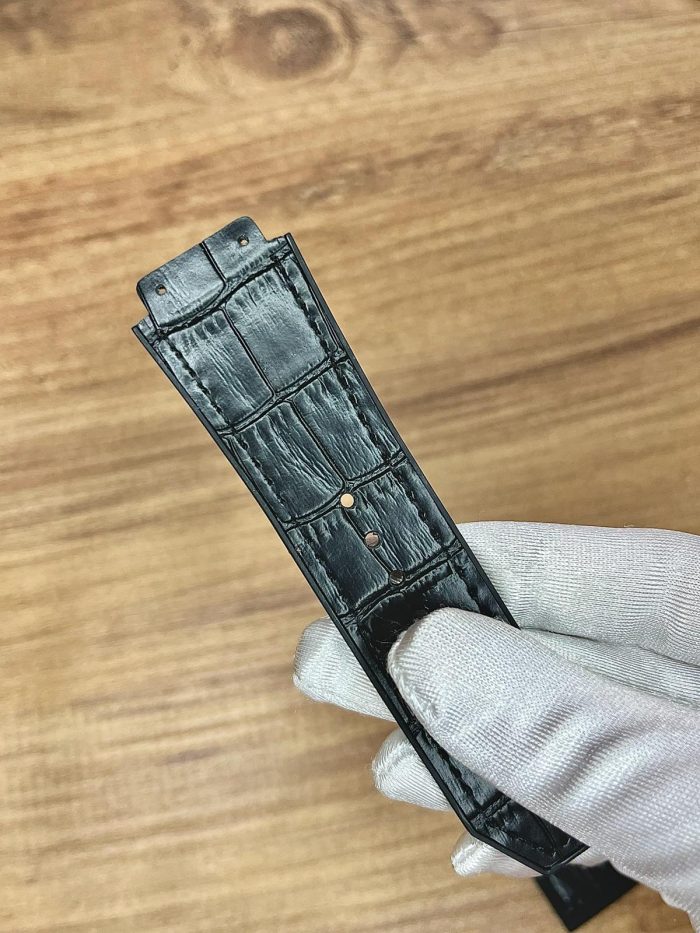 Hublot Siyah Deri Saat Kordonu - Görsel 4