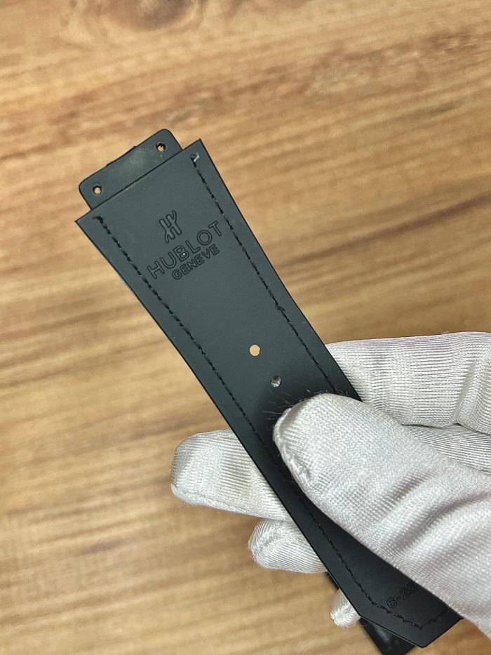 Hublot Siyah Deri Saat Kordonu - Görsel 5